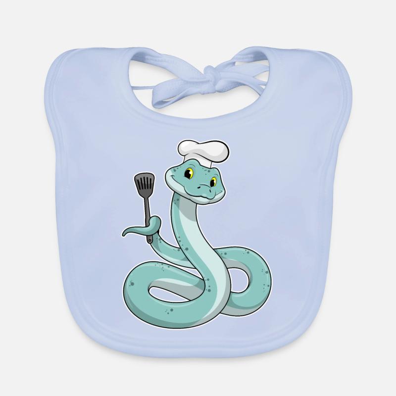 Faites la queue en tant que chef avec un chapeau de chef Bavoir bio Bébé