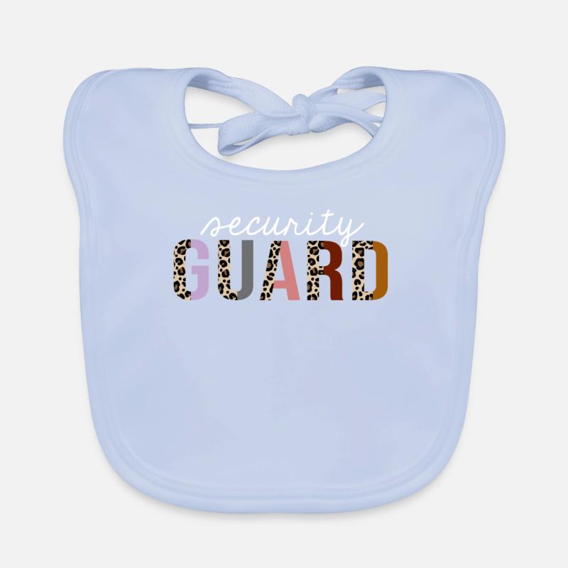 Garde de sécurité Leopard Print Drôle cadeau Bavoir bio Bébé