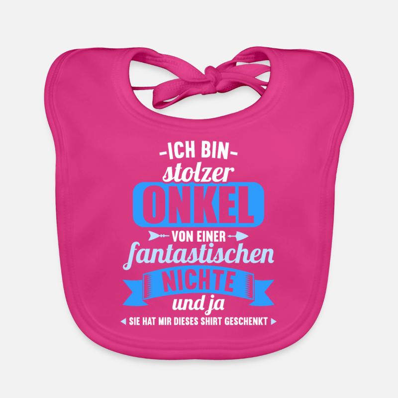 Ich bin stolzer Onkel einer fantastischen Nichte Baby Bio-Lätzchen