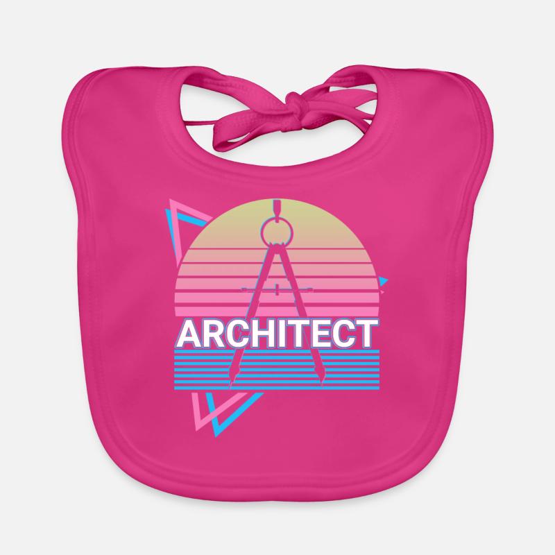 Architect Architecture Retro Organic Baby Bibs