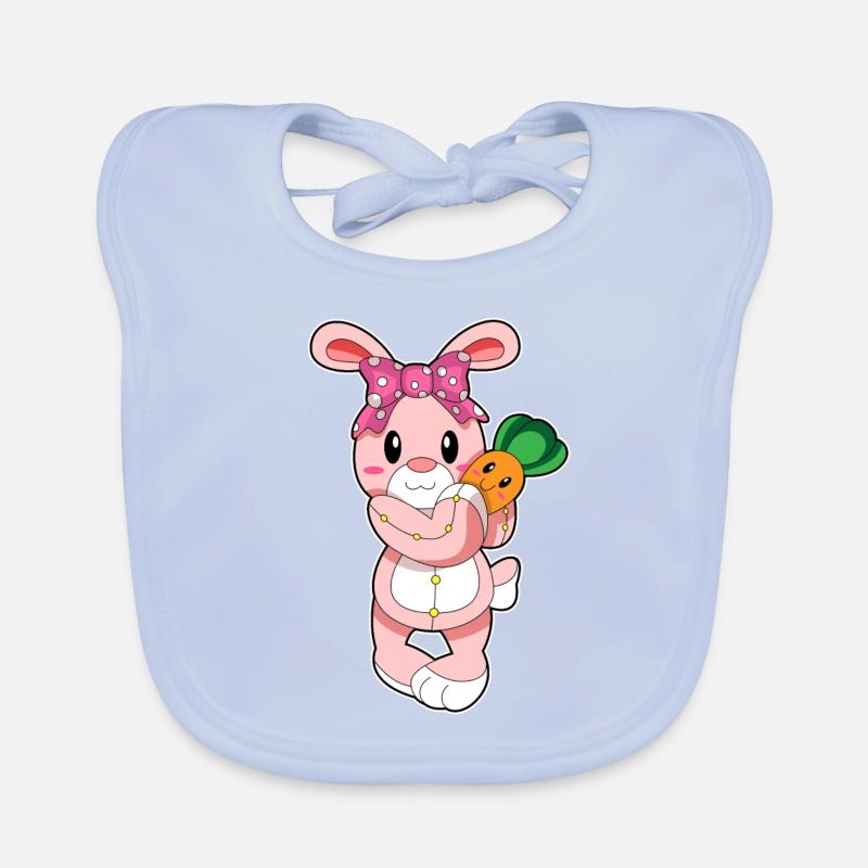 Rabbit as a toy Organic Baby Bibs