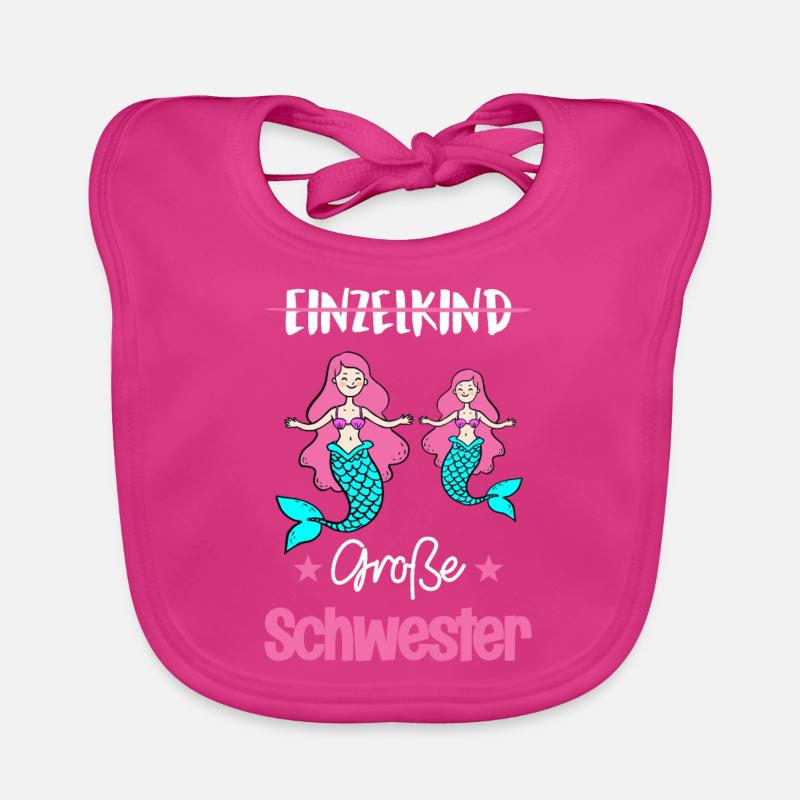 Große Schwester Meerjungfrau Kinder Geschenk Baby Bio-Lätzchen