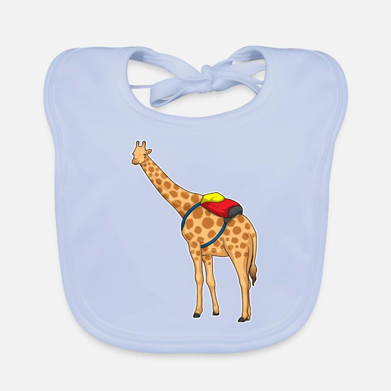 Giraffe Backpack Organic Baby Bibs