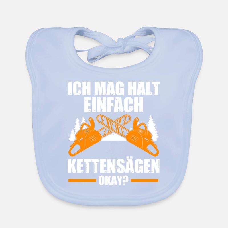 Baumpfleger Forstwirt Waldarbeiter Geschenk Baby Bio-Lätzchen