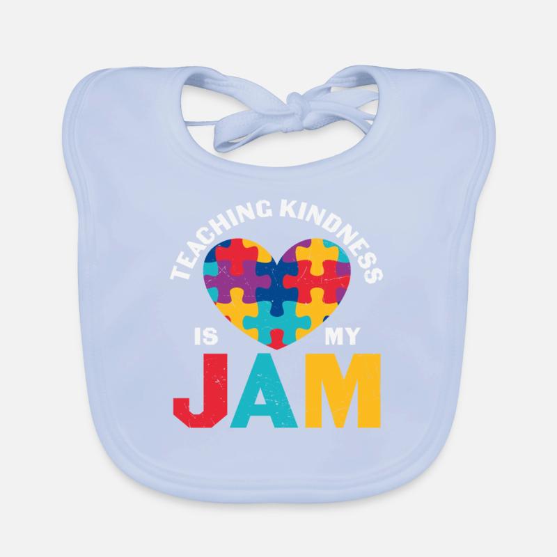 Teaching Kindness Is My Jam Kindness Quotes Organic Baby Bibs