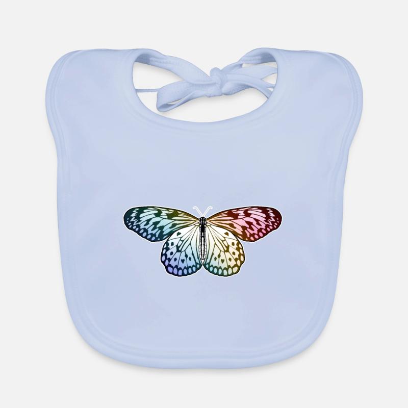 Schmetterling Regenbogen Baby Bio-Lätzchen