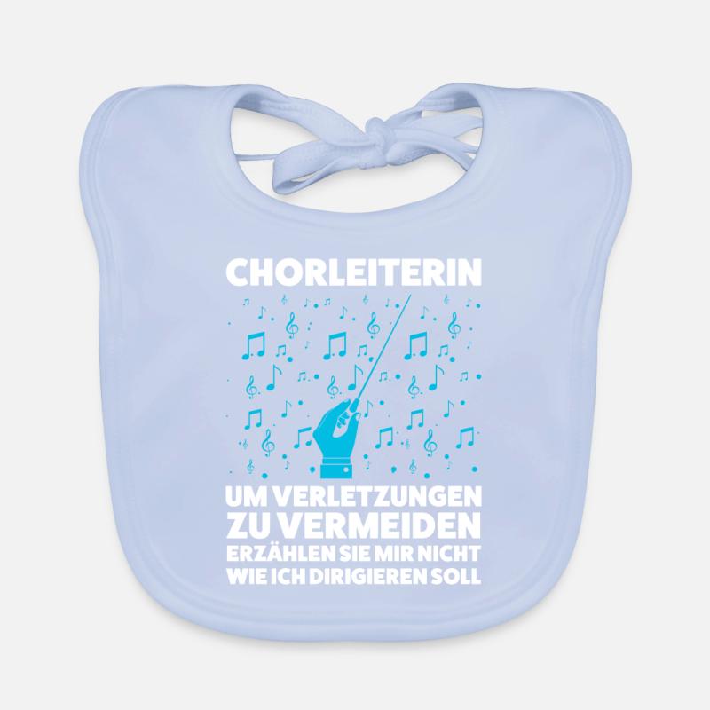 Chorleiterin Beruf Chorleitung Geschenk Baby Bio-Lätzchen