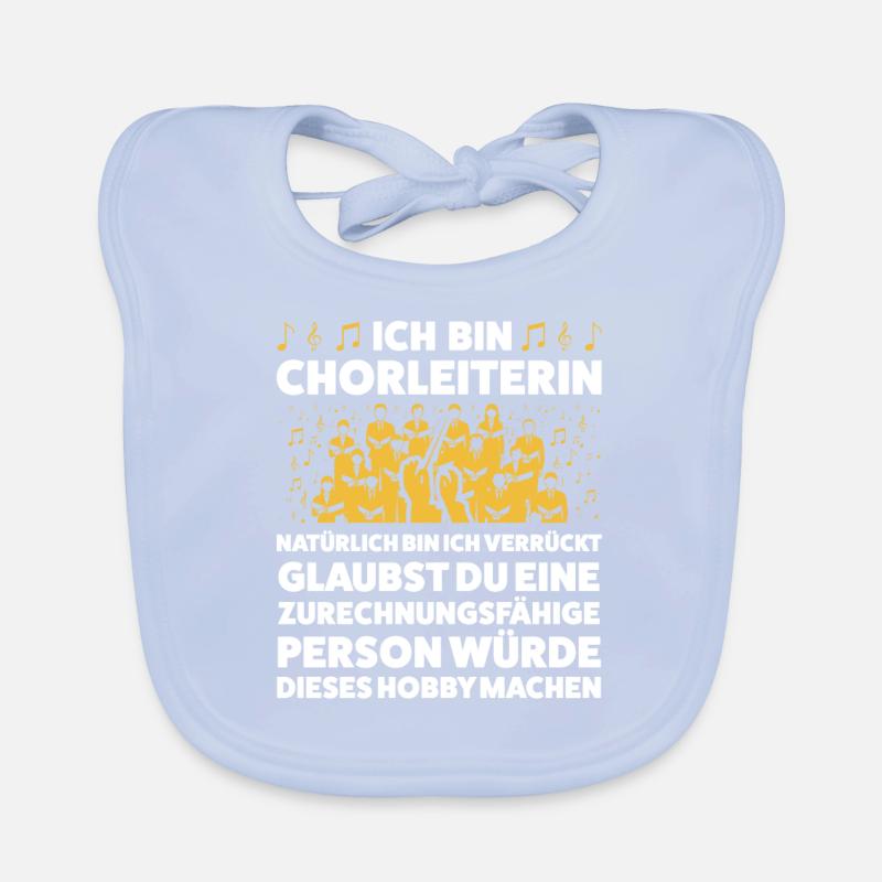 Chorleiterin Beruf Dirigentin Geschenk Baby Bio-Lätzchen