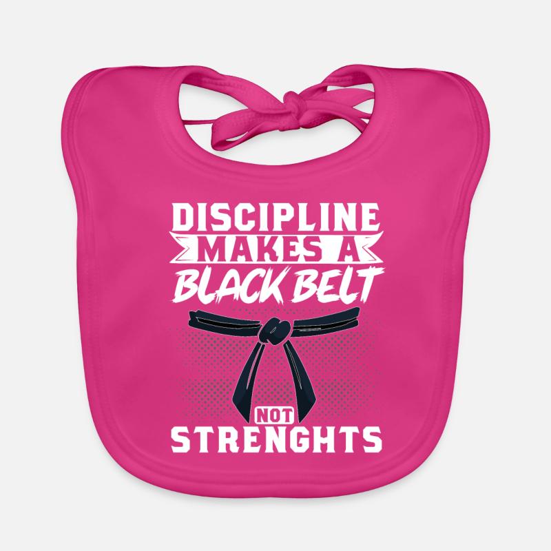 Karate Black Belt Gi Uniform Baby Bio-Lätzchen