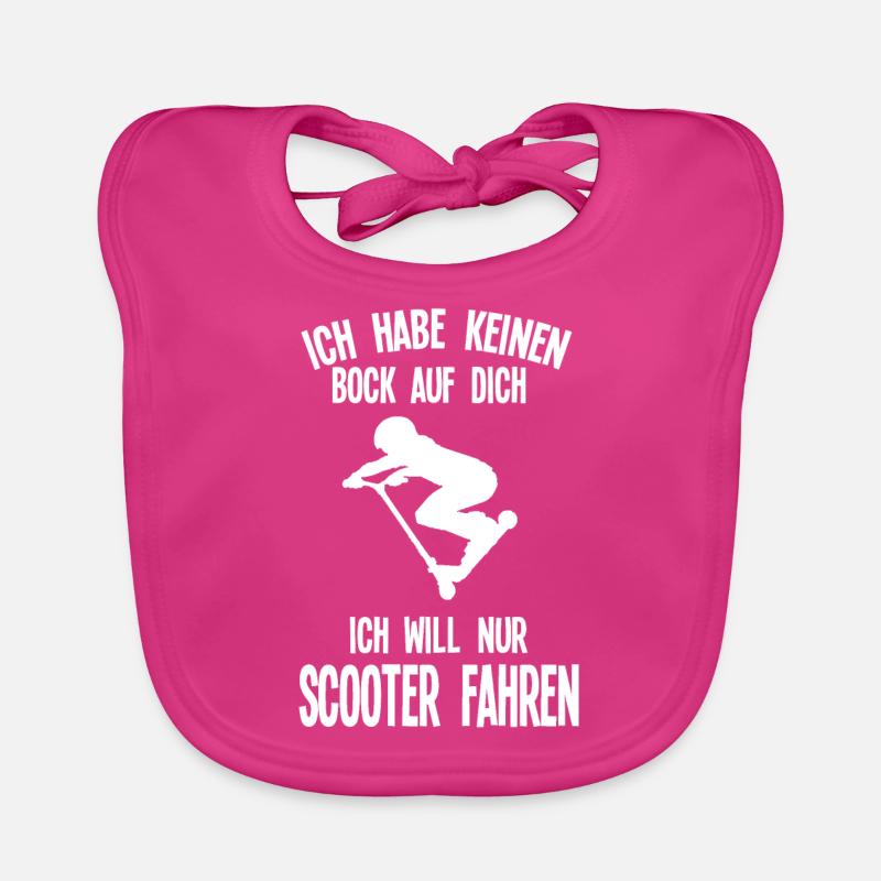 Scooter Roller Stunt Scooter Fahrer Geschenk Baby Bio-Lätzchen