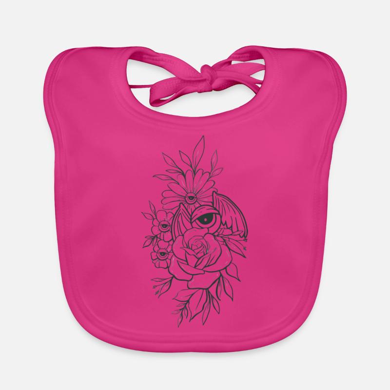 Fleur Bloomcore Weirdcore Bavoir bio Bébé