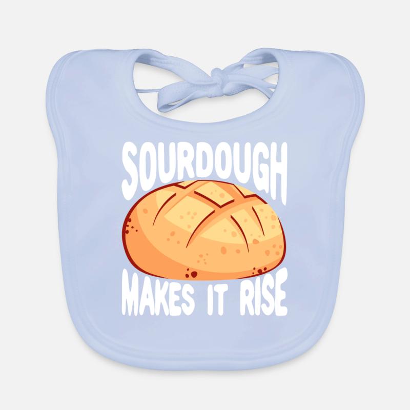 Funny bread baker Organic Baby Bibs