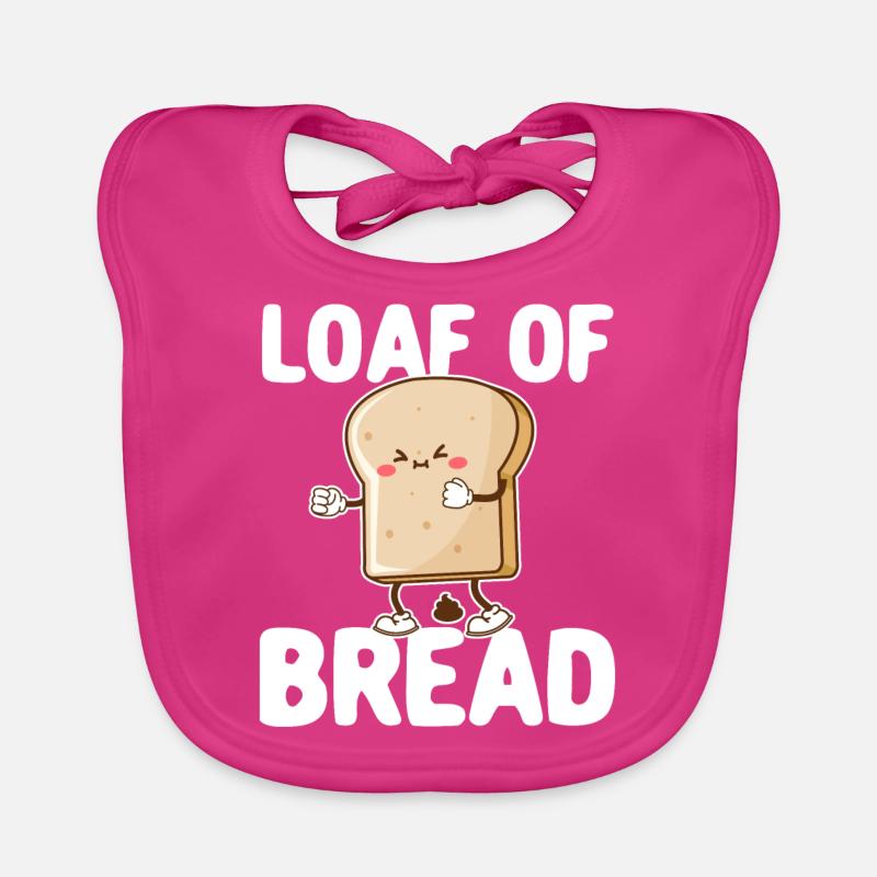 Funny bread baker Organic Baby Bibs