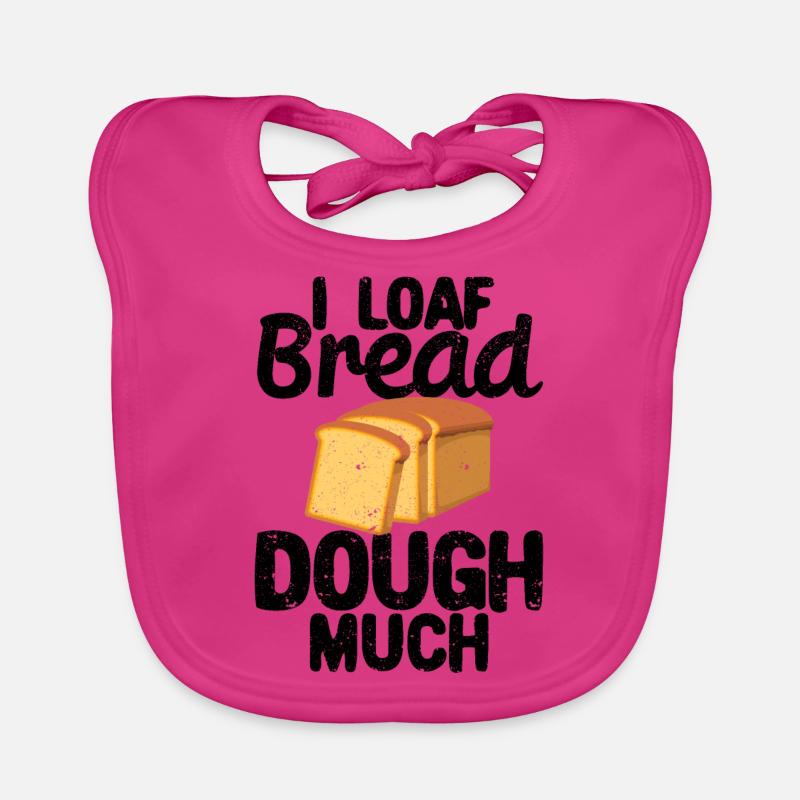 Funny bread baker Organic Baby Bibs