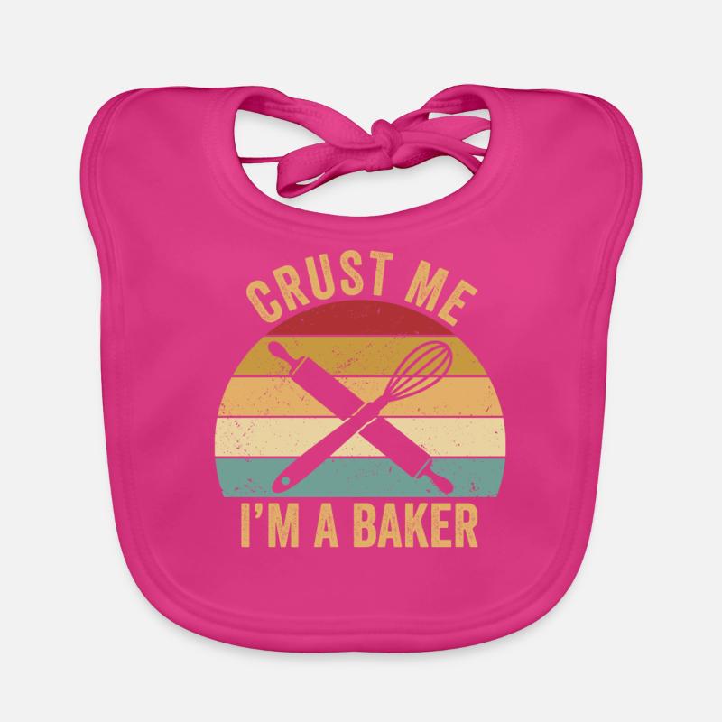 Funny bread baker Organic Baby Bibs