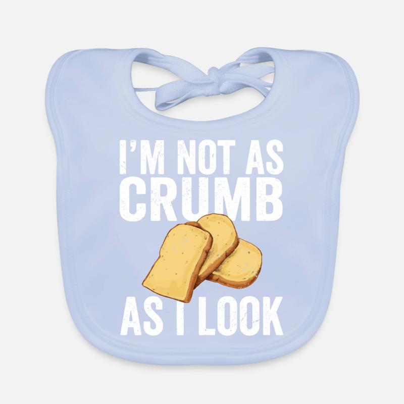 Funny bread baker Organic Baby Bibs