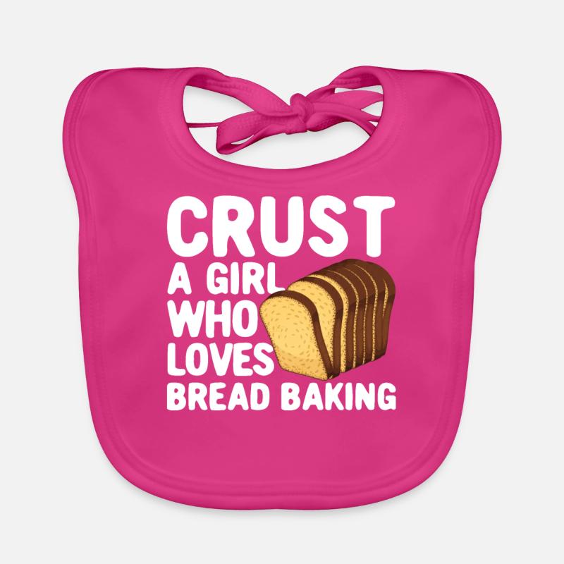 Funny bread baker Organic Baby Bibs