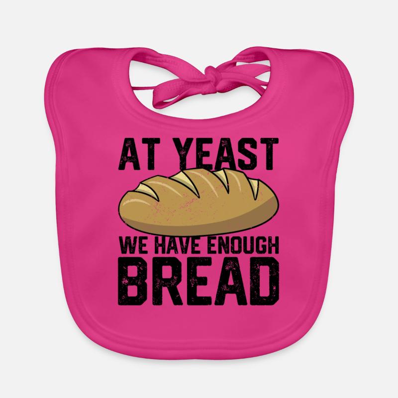 Funny bread baker Organic Baby Bibs