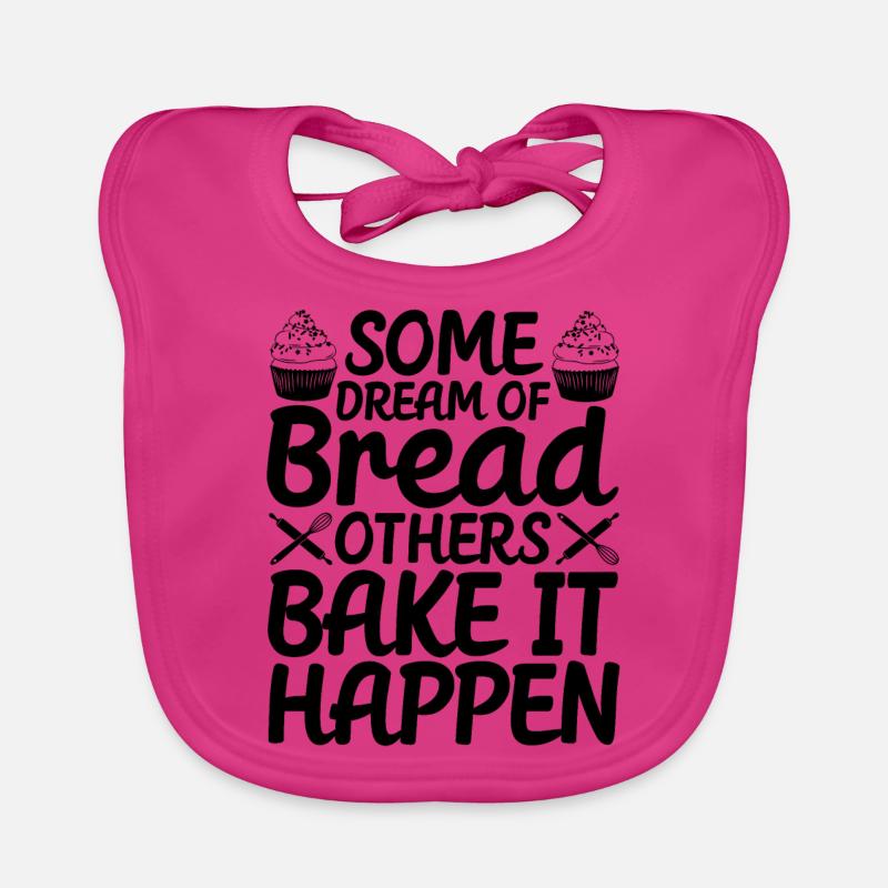 Funny bread baker Organic Baby Bibs