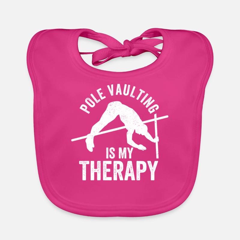Fun Pole Vault Pole Vault Organic Baby Bibs