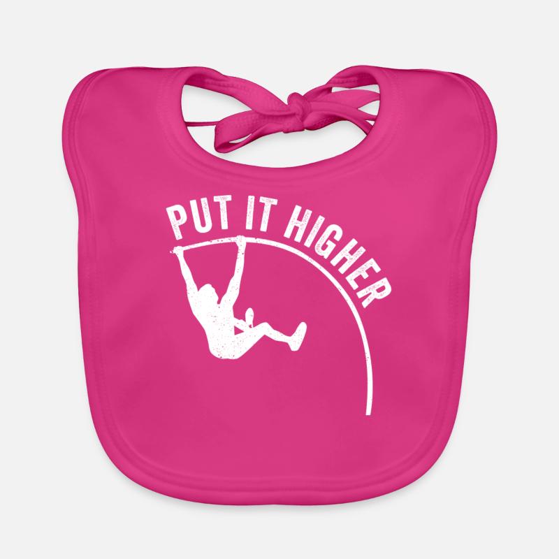 Fun Pole Vault Pole Vault Organic Baby Bibs