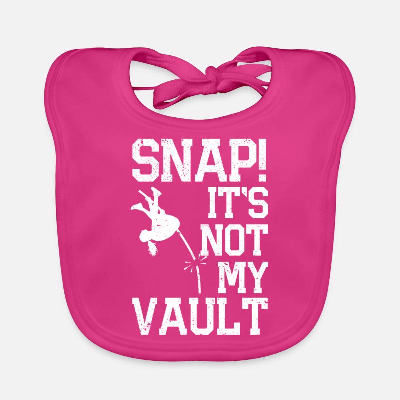 Fun Pole Vault Pole Vault Organic Baby Bibs