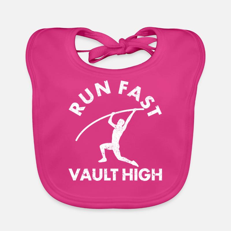 Fun Pole Vault Pole Vault Organic Baby Bibs
