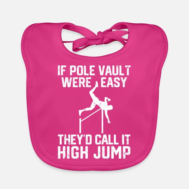 Fun Pole Vault Pole Vault Organic Baby Bibs