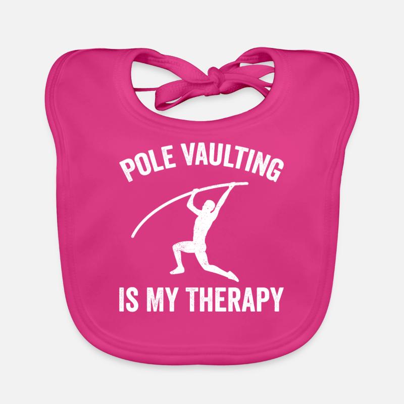 Fun Pole Vault Pole Vault Organic Baby Bibs