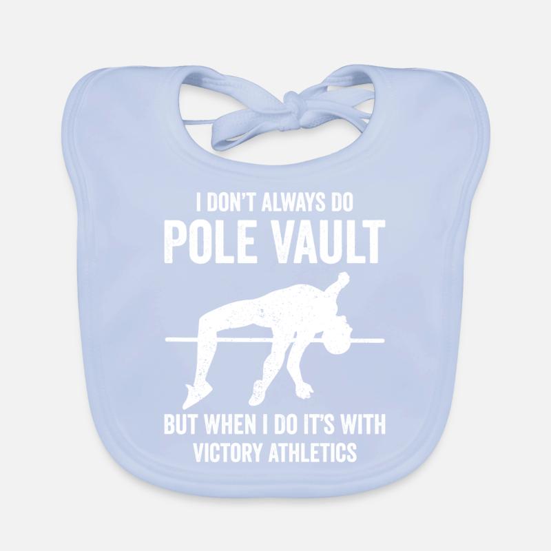 Fun pole vault Organic Baby Bibs