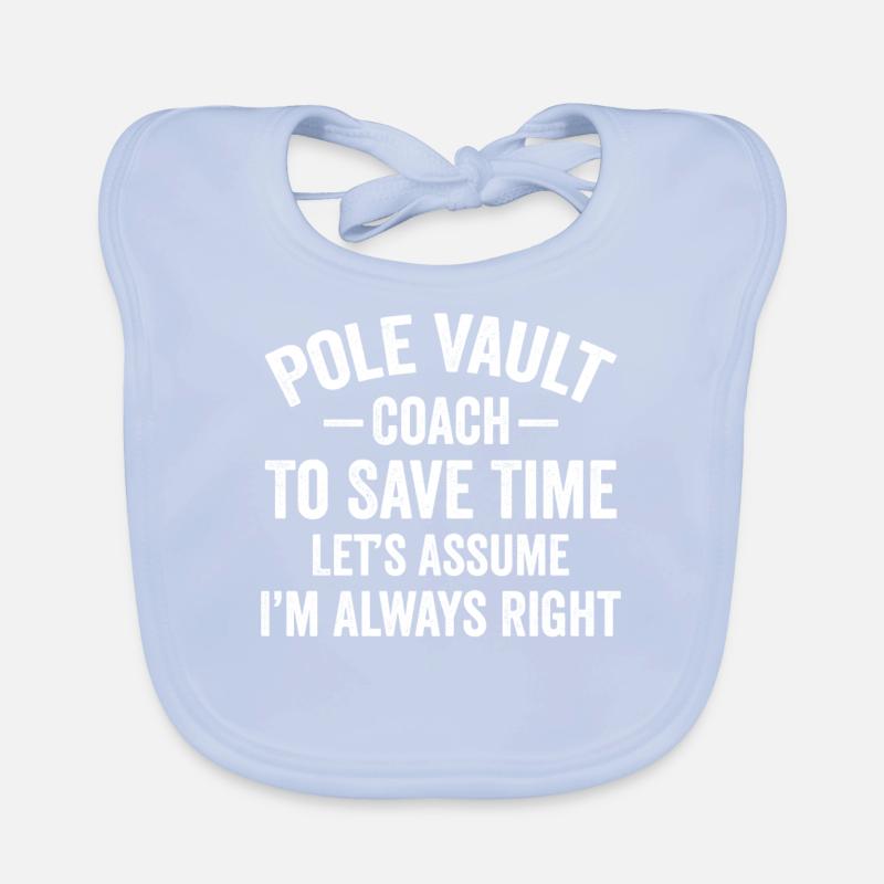 Fun pole vault Organic Baby Bibs