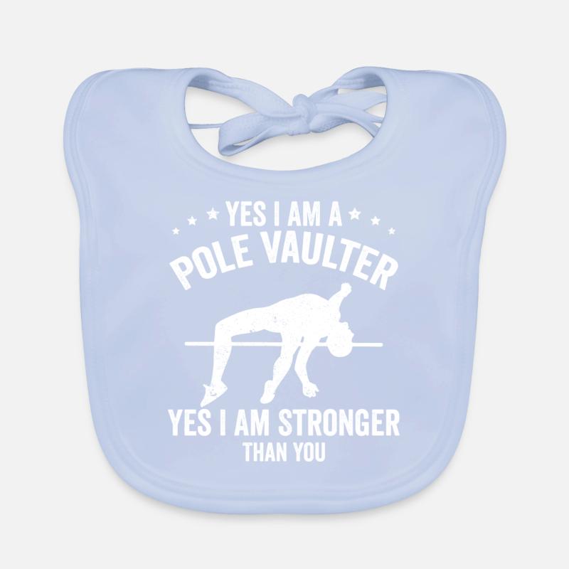 Pole vault Organic Baby Bibs