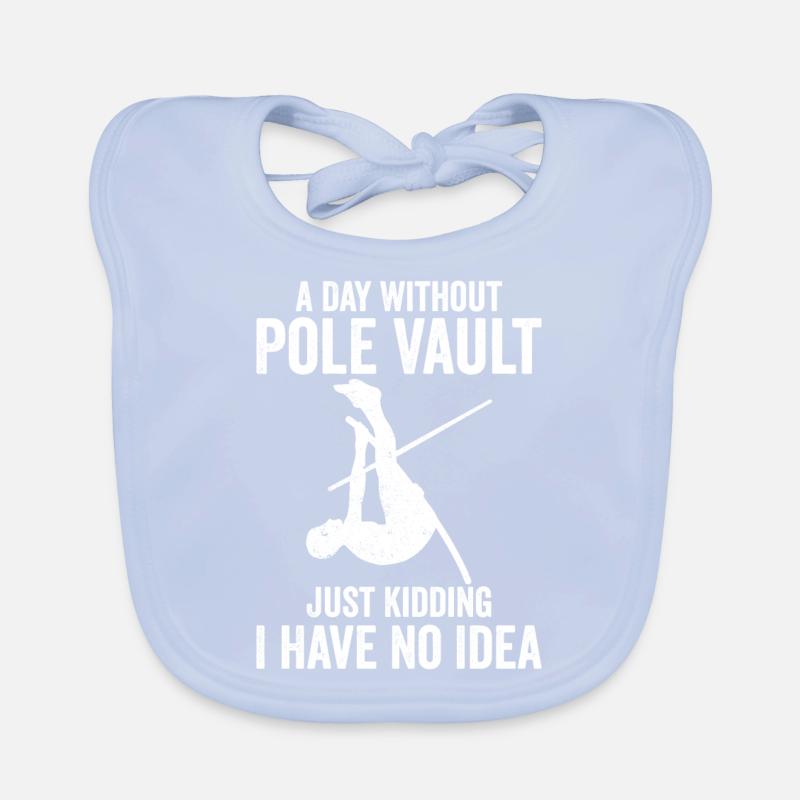 Fun pole vault Organic Baby Bibs