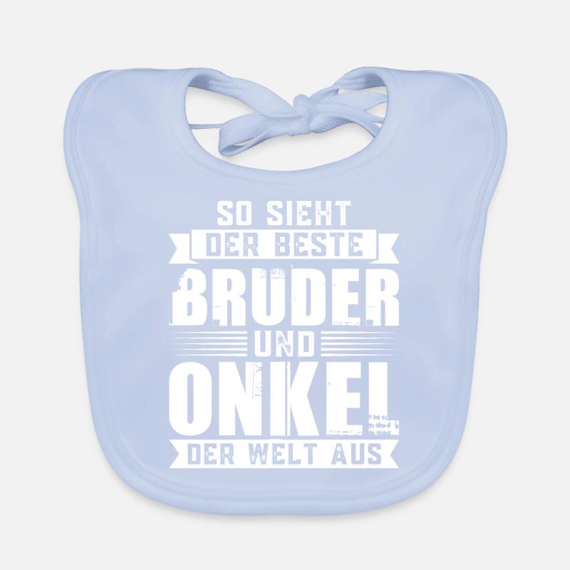 Bruder Onkel Brüder Geschenk Baby Bio-Lätzchen