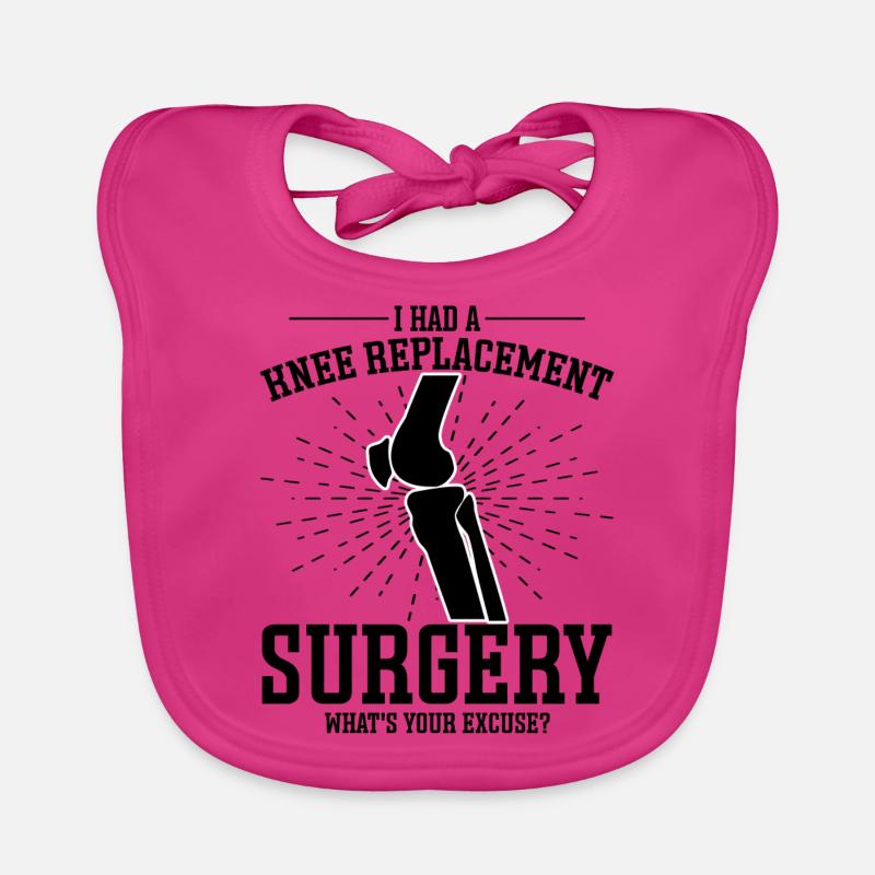 Knee replacement Organic Baby Bibs