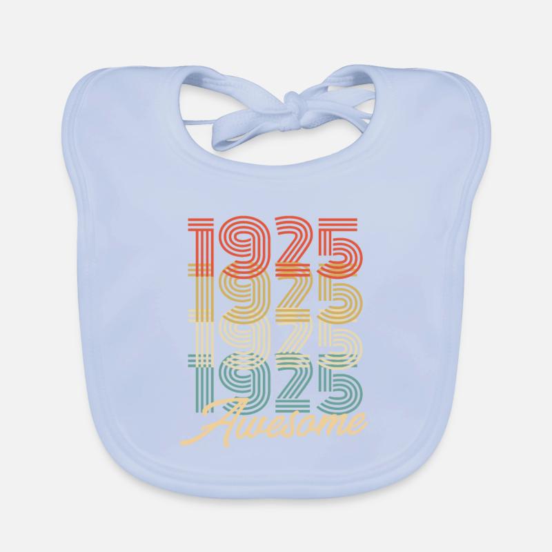 Drôle d’anniversaire génial 1925 Bavoir bio Bébé