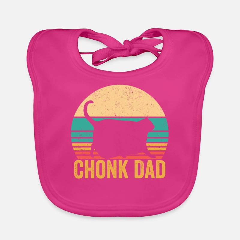 Chonk Meme Katze Chonk Dad Baby Bio-Lätzchen