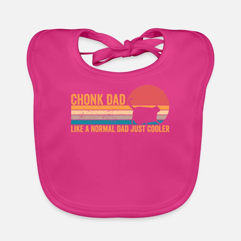 Chonk Meme Cat Organic Baby Bibs