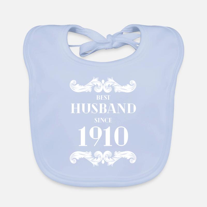 Bester Ehemann seit 1910 Hochzeitstag Baby Bio-Lätzchen