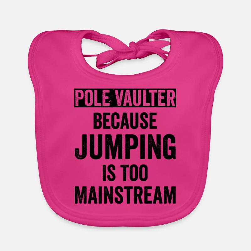 Pole vault Organic Baby Bibs