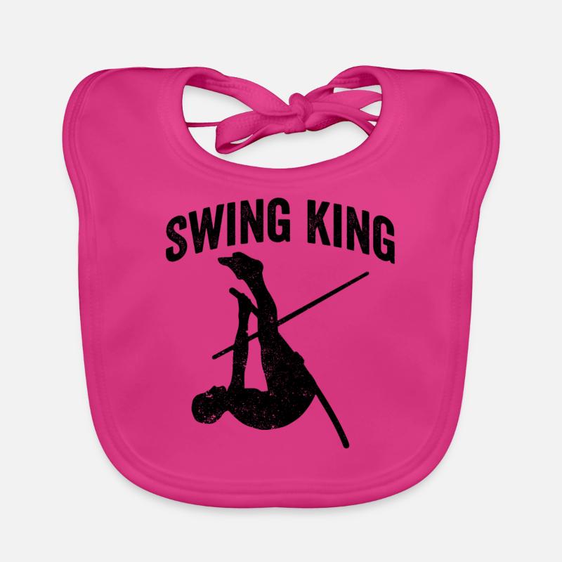 Fun Pole Vault Pole Vault Organic Baby Bibs