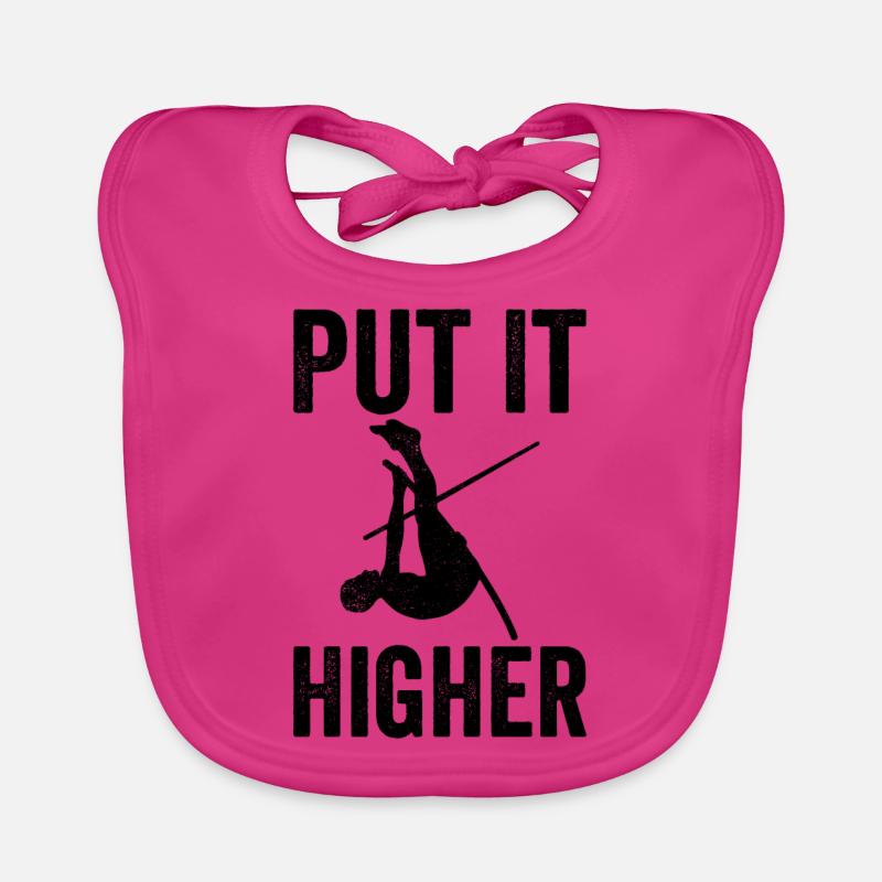 Fun Pole Vault Pole Vault Organic Baby Bibs