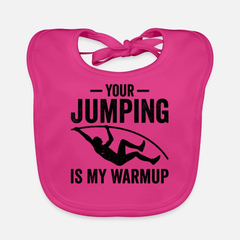 Fun Pole Vault Pole Vault Organic Baby Bibs