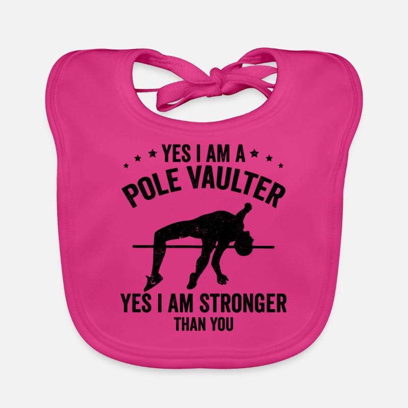 Pole vault Organic Baby Bibs