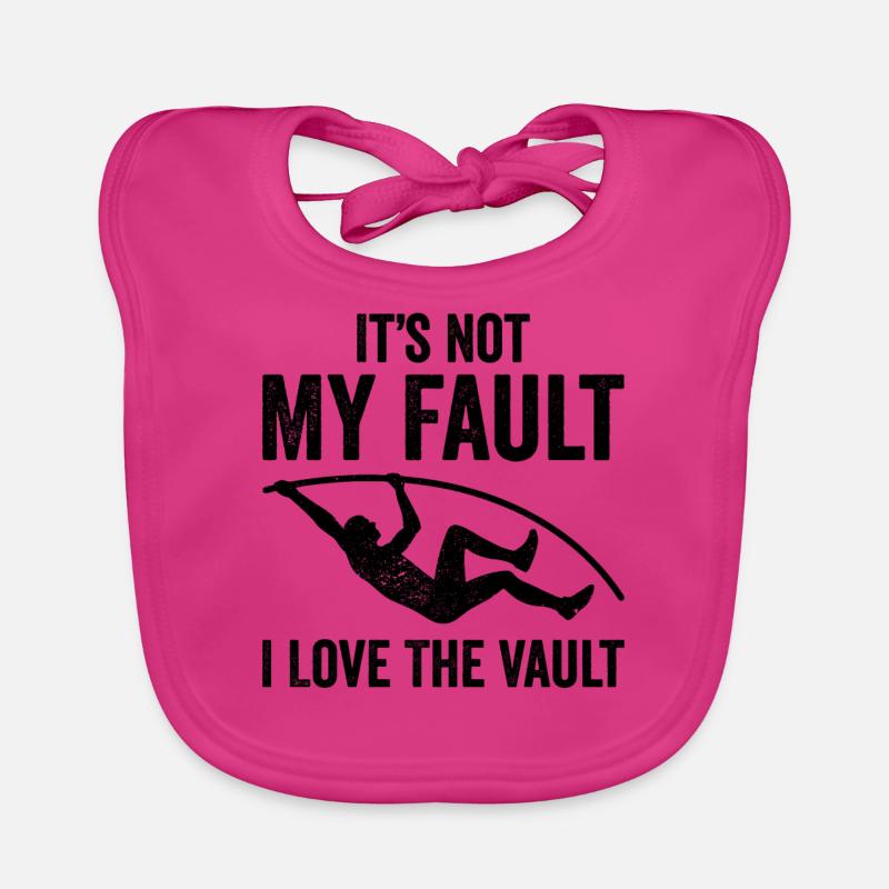 Fun pole vault Organic Baby Bibs