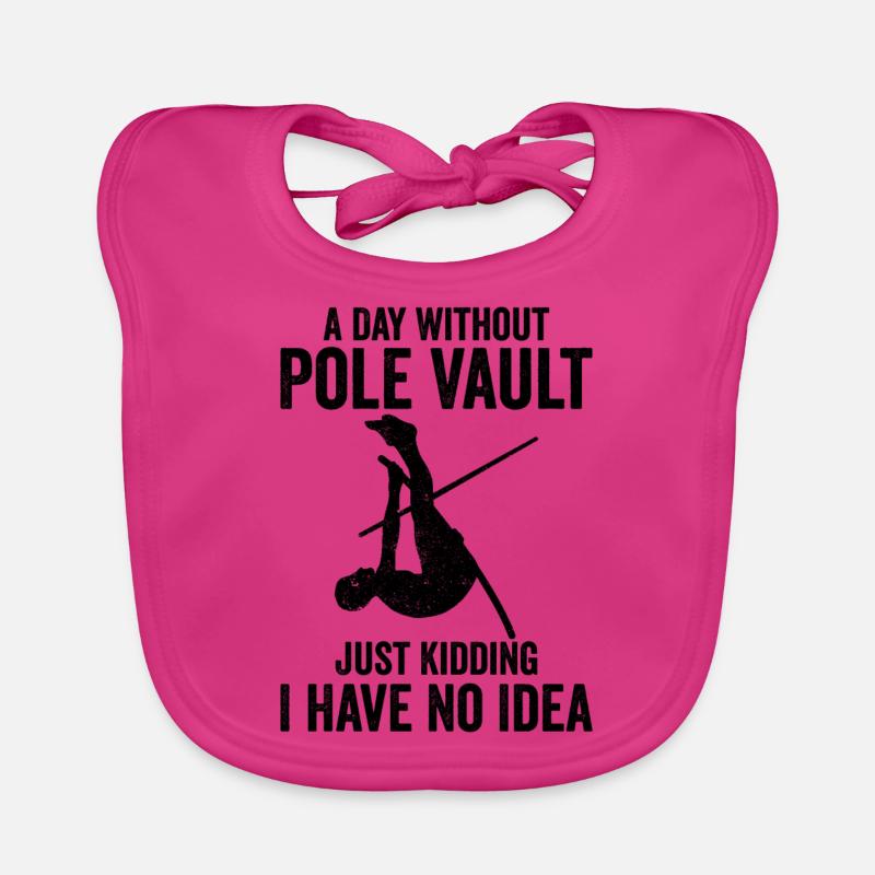 Fun pole vault Organic Baby Bibs