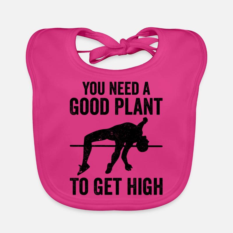 Fun pole vault Organic Baby Bibs