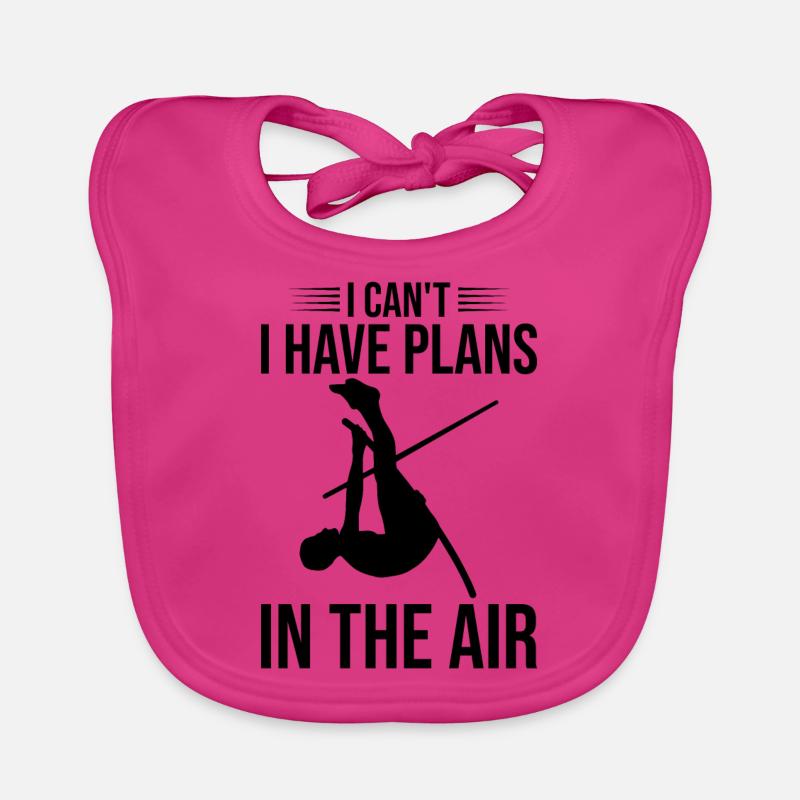 Fun pole vault Organic Baby Bibs