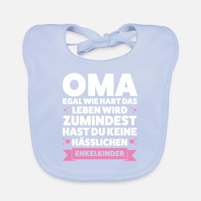 Oma Großmutter Großeltern Geschenk Baby Bio-Lätzchen