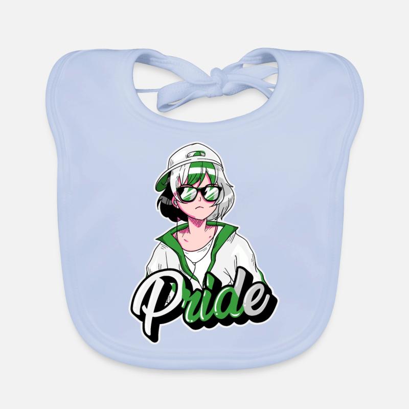 Demiromantischer Stolz Coole Anime Mädchen Demirom Baby Bio-Lätzchen